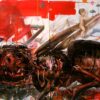 Art animals 2, Buba, diptih, ulje na platnu, 240×160 cm, 2005. godina