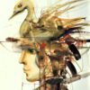 Devojka sa patkom, akvarel, 100×70 cm, 2000.